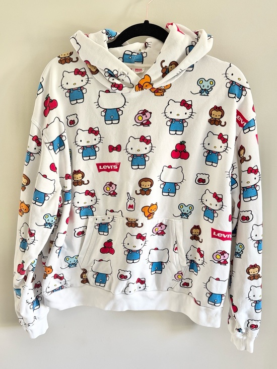 Levi's Tops - Levi’s x HELLO KITTY collab hoodie limited edition all over print